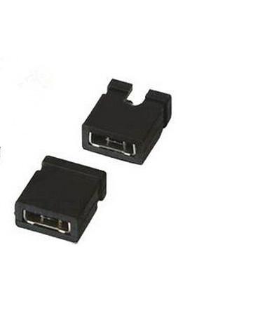 PBT Material 2 Poles Mini Jumper Connector for PCB  #28 - 32 Applicable Wire