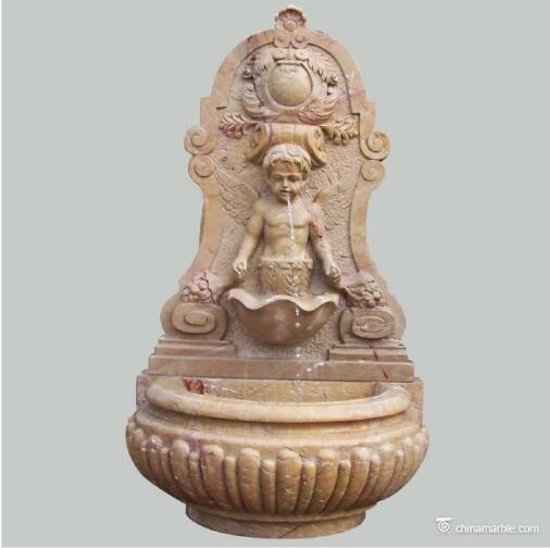 Western Style Fish Carved Wall Water Fountain Outdoor