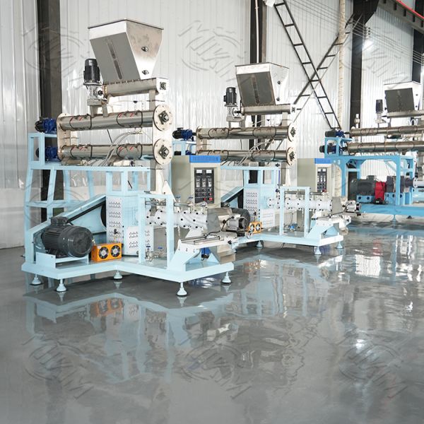 Big Capacity 1-4T/H Single-Screw pet food extruder floating fish feed pellet making machine for sale