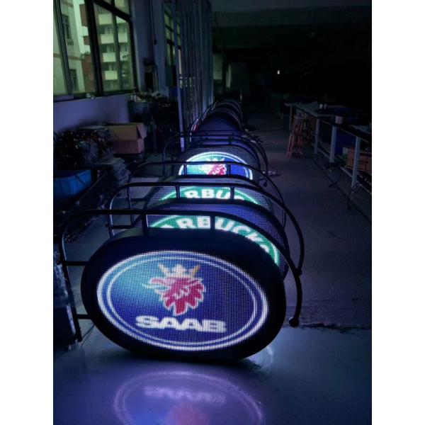 Hitechled ultra-light Double-sided outdoor full color LED LOGO Digital Sign for shops,stores,pharmacy,restaurant