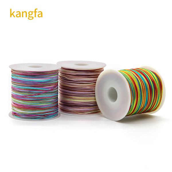 Маленькая ролка плоская восковая нить для ручной шитья кожи 210D Филаментная пряжа