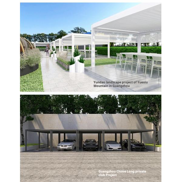 Villa Garden Opening Louver Roof Sunshade Aluminum Alloy Outdoor Pergola And Gazebo 3.0*3.0M