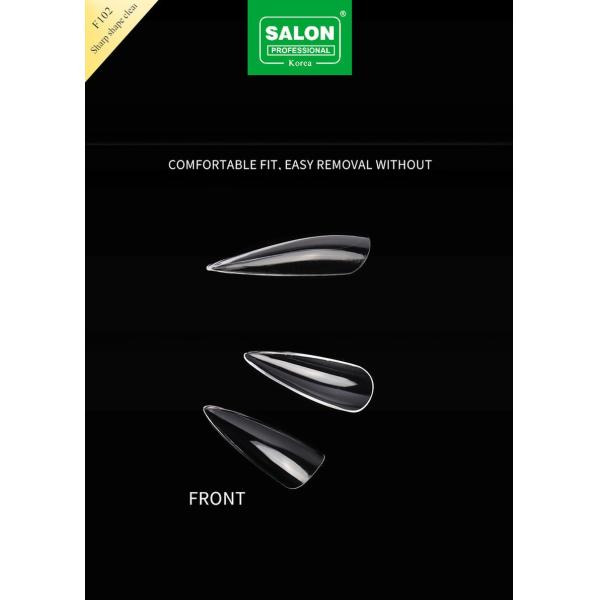 500PCS Long Soft Gel Almond on Nail 12 Sizes Sharp Shape Acrylic Nail Tips for Nail Extensions