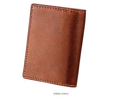 0.4CM Thick 11x7.7cm Mens PU Leather Wallet Credit Card Card Case BM