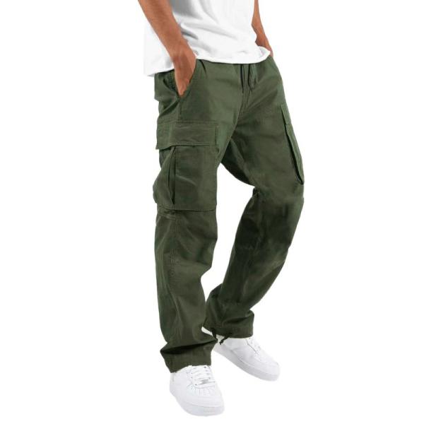 Others Wash Pure Cotton Men's Cargo Kurta Formal Pants for Tactical Hiking by XMAMLON