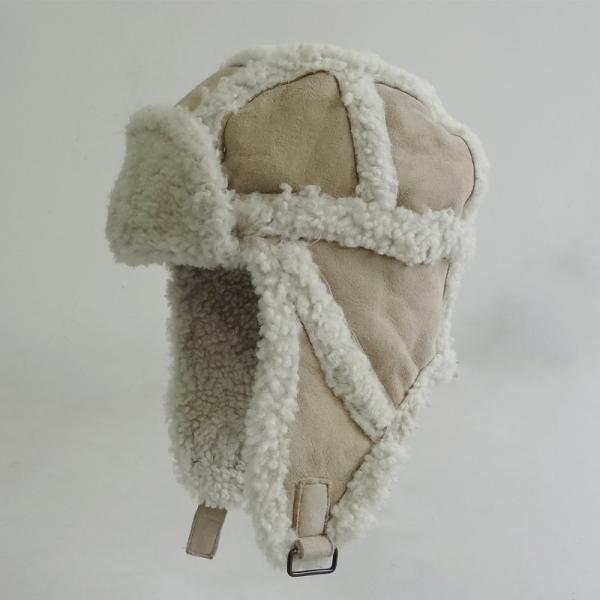 Sheepskin Winter Russian Trapper Hat Double Face Plush Style Adult Size