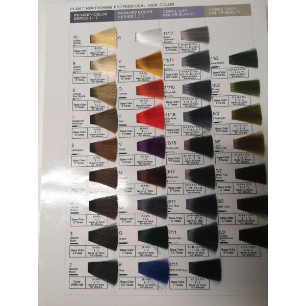 ODM Permanent Hair Dye Cream 260ml 118 Colors 100% Gray Coverage