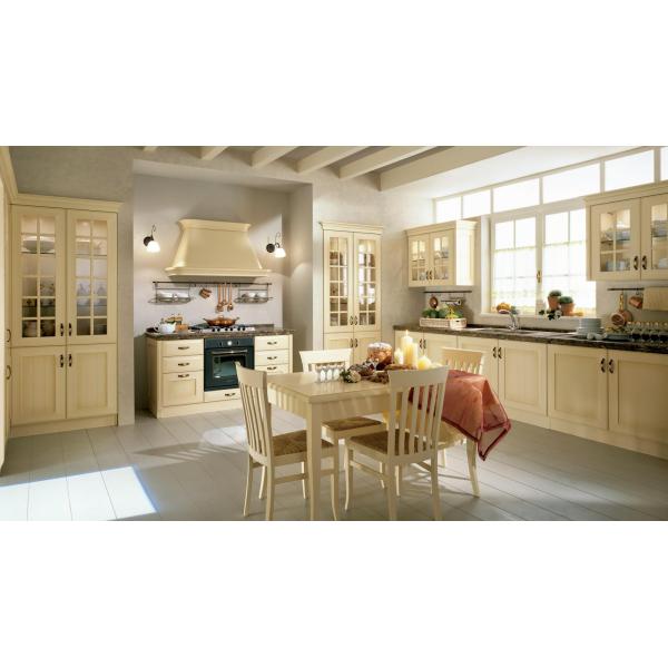 1800mm SS304 Solid Wood Kitchen Cabinets