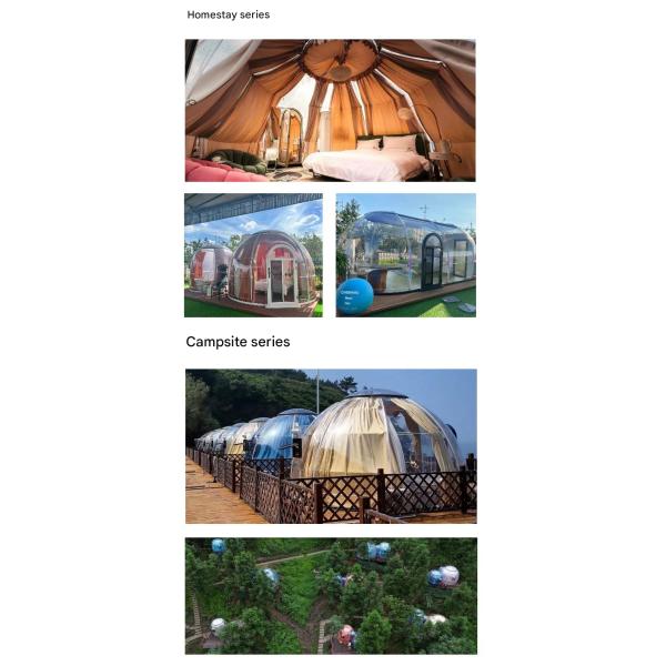 Leisure Facilities Outdoor Restaurant Transparent Bubble Room Star Hotel Homestay Tent Dome