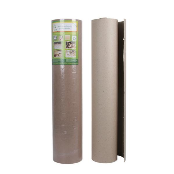 Waterproof Temporary Floor Protection Paper Rolls Impact Resistant  For Construction Projects