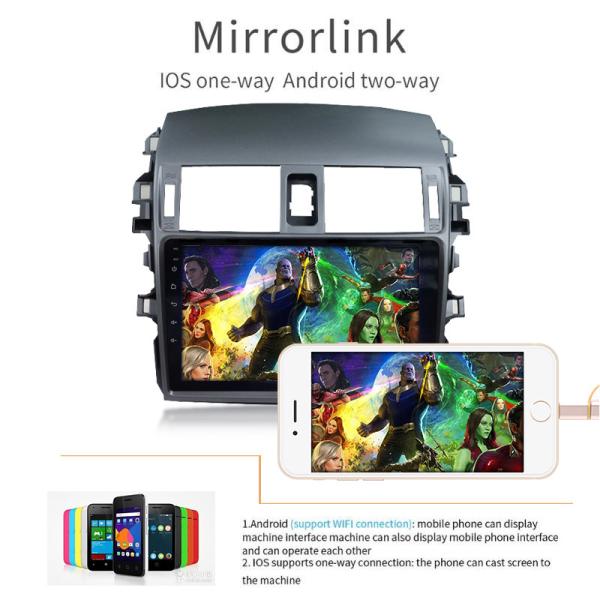 2008-2013 2010 2014 Toyota Corolla Android Head Unit CarPlay Android 10 Radio 32GB
