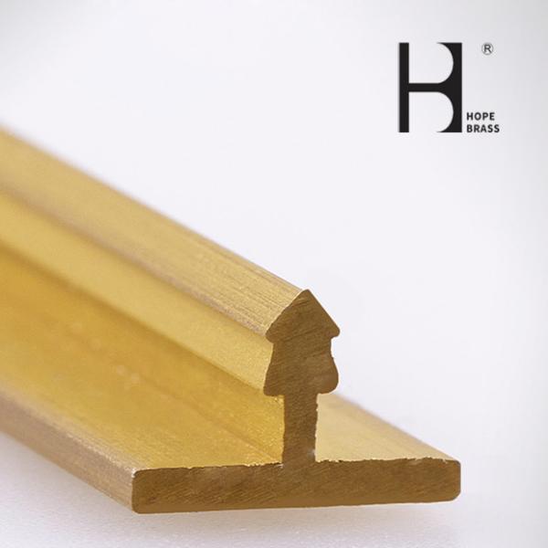 Brass Extrusion Profiles T Section Outlet Extruded Copper T Profiles