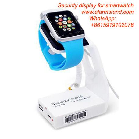 COMER security alarm locking smart watch anti-theft display stands with alarm for mobile phone accessories stores