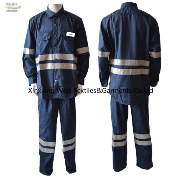 180gsm Navy Blue Permanent Fireproof Inherent Fr Clothing 7XL