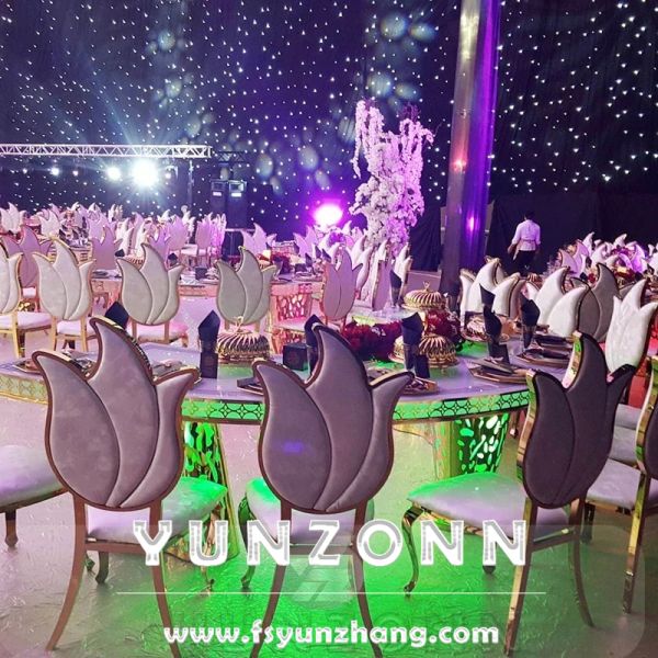 Latest Styole Maple Leaf Shape Queen Bridal Royal Chair King Throne Wedding