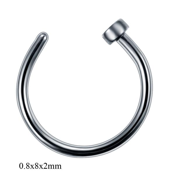 NEW Steel Fashion Circular Bead Rings Horseshoe Eyebrow Tongue Nose Hoop Piercing Labret Ear Cartilage Tragus Jewelry
