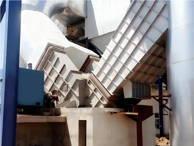 Cement production raw material mill circulating fan
