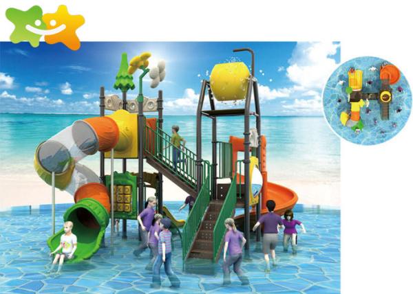 High Speed Tube Commercial Water Slide Landscape Design With Hair Collector