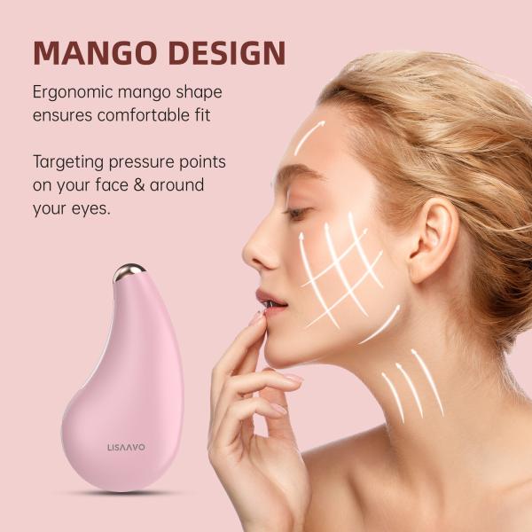 Silicone Red Light Therapy Face Massager Vibration Eye Face Massager
