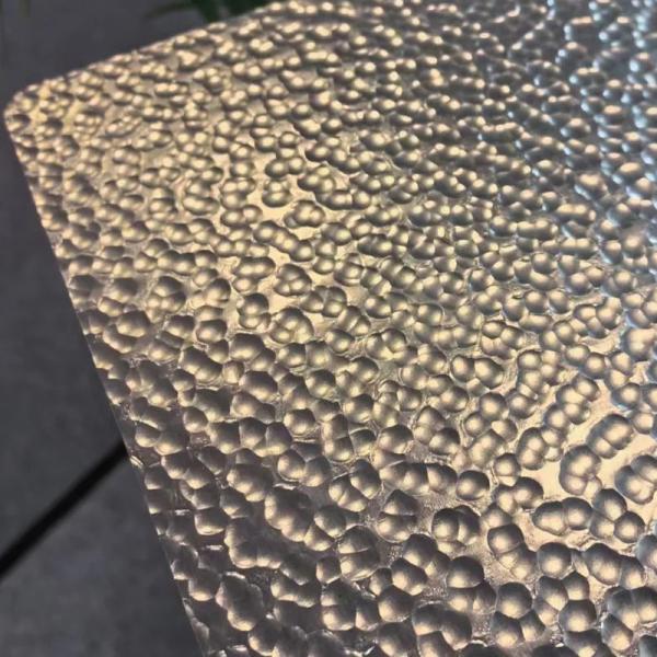 Silver Metal Sheet Hammered Texture Finish Decorative Stainless Steel Wall Panels and Ceiling Cladding
