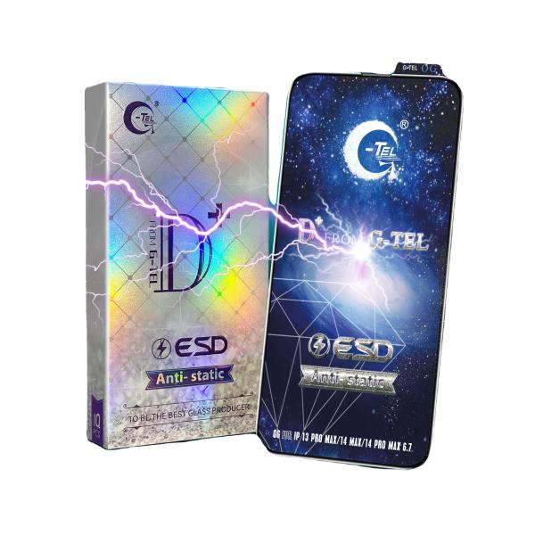 Film de verre durci ESD antistatique pour la protection de l'écran du téléphone portable pour iPhone 14pro max