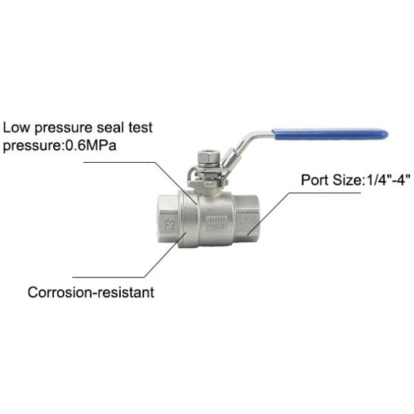 Hydraulic Bsp Thread Water Ball Valve 1/2