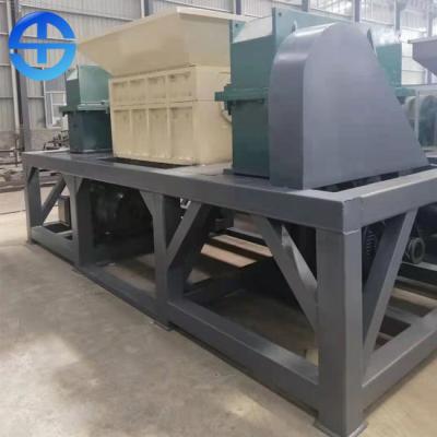 Two 75kw Motors Alloy Steel Blades Scrap Metal Shredder Dual Shaft