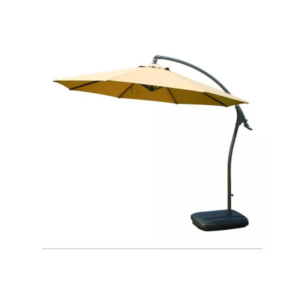 Aluminum 8 Ribs Round Cantilever Parasol Umbrella Sunblock And Strong UV Protection