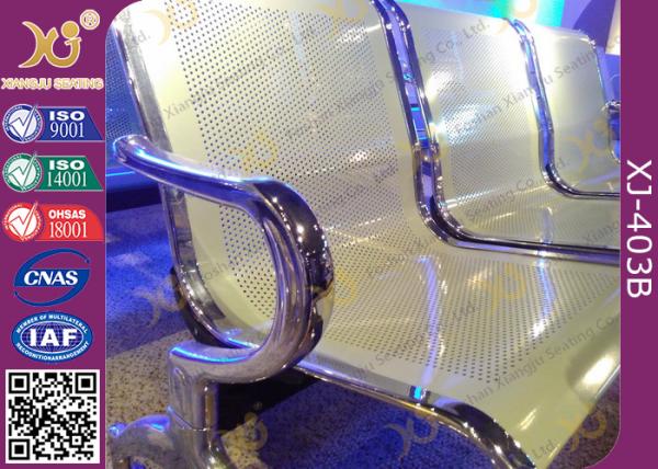 Anti Rust Steel Waiting Area Chairs , Durable Metal Airport Waiting Chairs