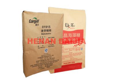 Flexo Print Heat Sealed Paper Bags Food Safe Non Odor Multiwall Kraft Paper Bags