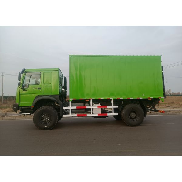 4X4 LHD Cargo Truck with 5000*2300*2300 mm Cargo Tank and 16T Rear Axle for Heavy Duty Transport