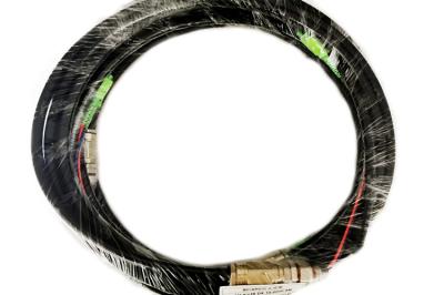 SC APC 10mm 5m do cabo de fibra ótica da trança de FTTx 2core multimodos