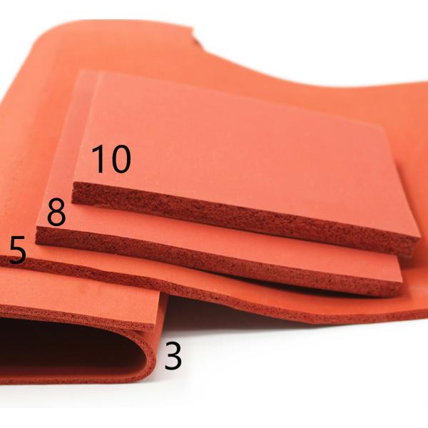 Closed Cell Silicone Sponge Sheet 20-25 Shore A, 0.8-50mm Thickness