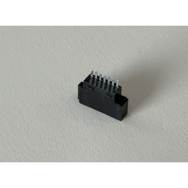 7 Pin 1.27mm PCB Female Socket Connector, Right Angle SMT Board Interface for High Speed Signal Transmission, Custom Wire Harness, Automotive and Industrial Electronic Power Systems