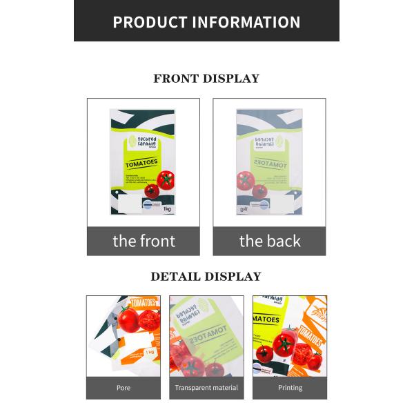 Экологически чистый 1кг. Запчасти для упаковки овощей Супермаркет Фрукты Пластик PE