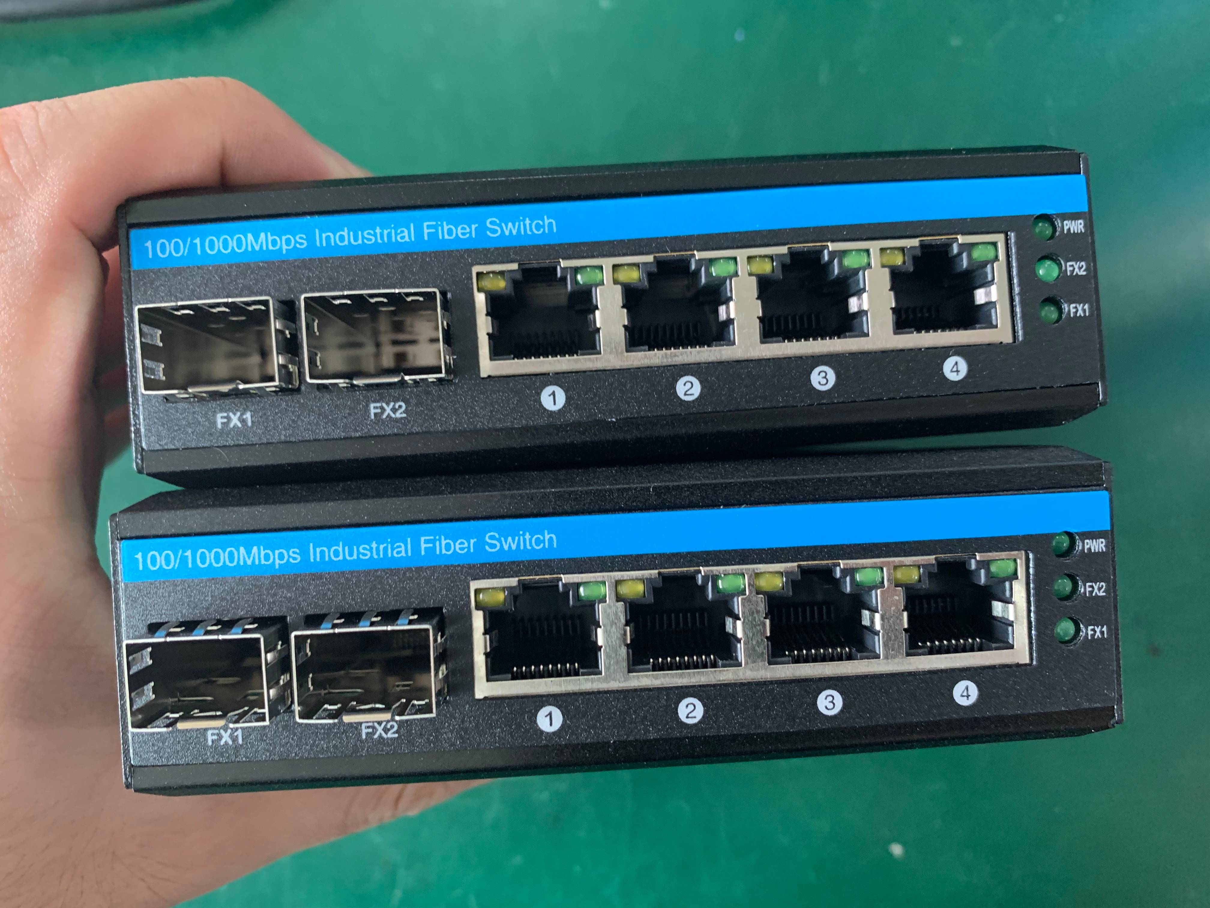 6 OEM бюджета рельса 120W Din переключателя волокна локальных сетей PoE+ POE гаван полного гигабита промышленный