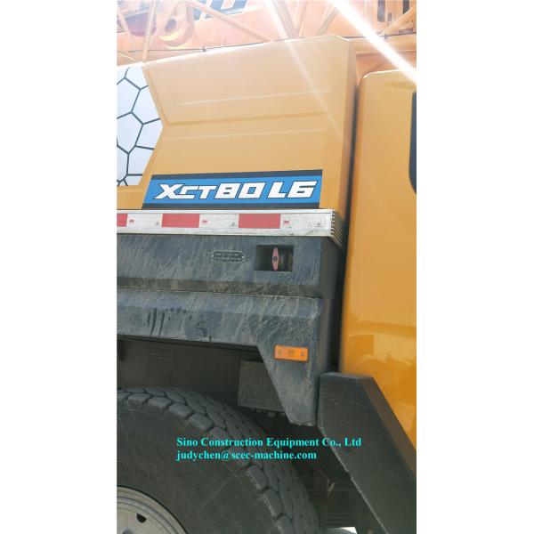 Hydraulic Control Telescopic Boom Truck Mounted Crane XCT80L5 Reliable Operation