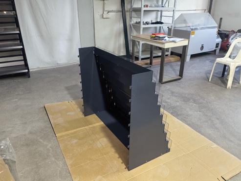 Powder Coated Greeting Car Bay- 8 Tier