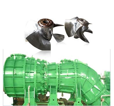 100KW 6300V 10500V Tubular Water Turbine Generator