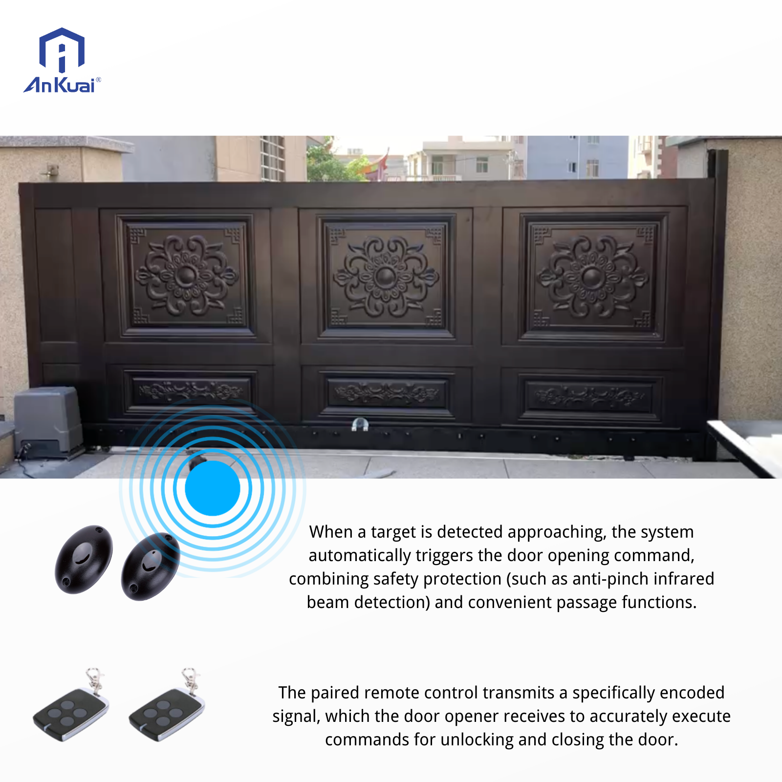 Industrial Modern 1000KG Automatic Door Operators Metal Door with WIFI Controller Maximum Load 1000kg
