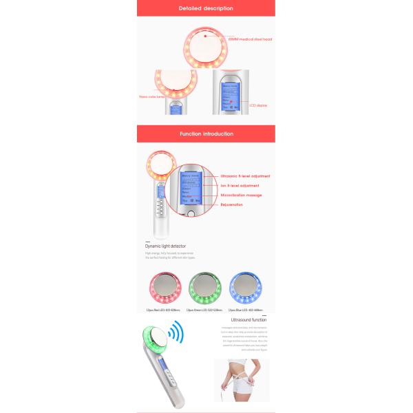 Deep Cleanse Ultrasound Beauty Machine , Ultrasonic Ion Face Beauty Stimulator