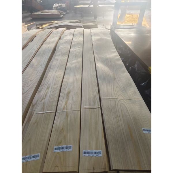 Brown Elm Crown Cut Veneer with 0.5mm Thickness for Hotel Decoration and Furniture