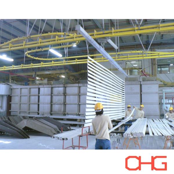 Customized Aluminum Profile Powder Coating Production Line With PLC Control Unit