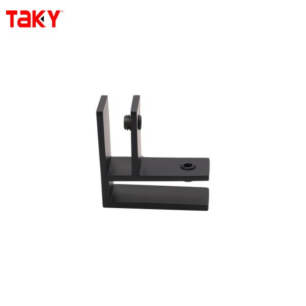 Stainless Steel 316 F Shape Glass Door Connector for 8-12mm Glass with Modern Frameless Design