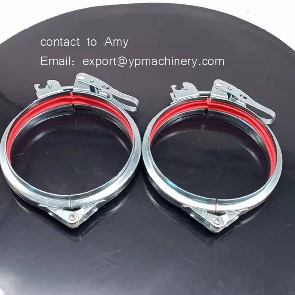 Резиновая струбцина трубы фланца удаления пыли герметизируя кольца 120mm гальванизированная для соединения