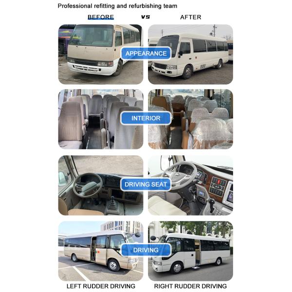 New Rhd Toyo Ta Bus Right Hand Driving 30 Seats Coaster Bus