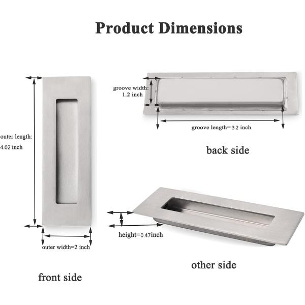 Электропластированный SS304 Свёрнутая дверная ручка