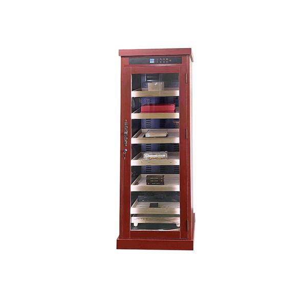 Luxurious LED Light Lockable Commercial Electric Cigar Cooler With Humidifier