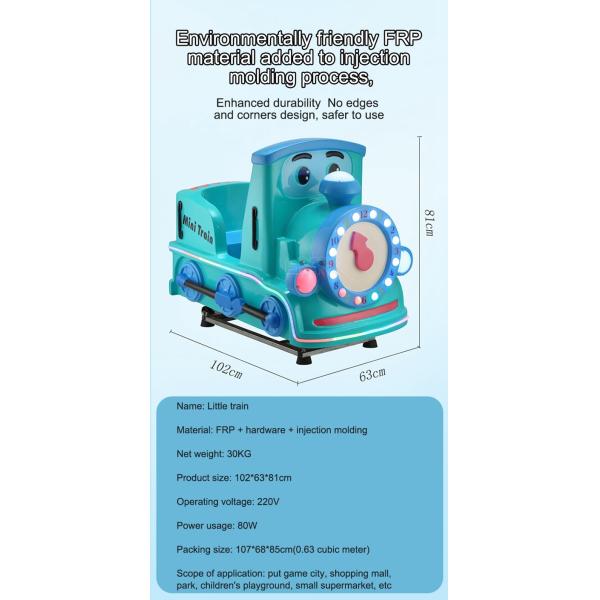 New Square Park Little Blue Train Small Amusement Equipment Battery Car