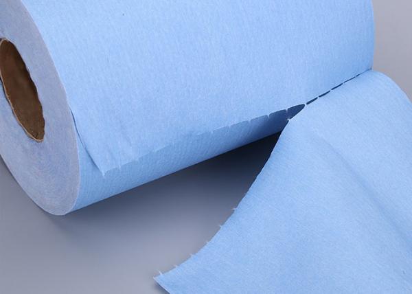 28x34cm Anti Static Industrial Cleaning Rags Towels Oil Water Absorbent Blue Color